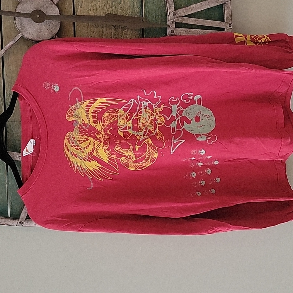Ed Hardy Y2K long Sleeve Cotton Tee Shirt